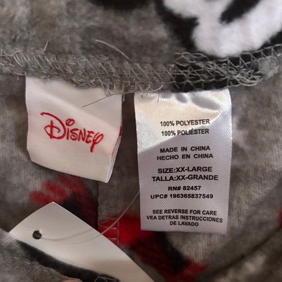 Gray Mickey Mouse Pajama Pants size XXL - Picture 3 of 7